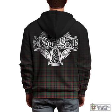 Cumming Hunting Ancient Tartan Hoodie Featuring Alba Gu Brath Family Crest Celtic Inspired