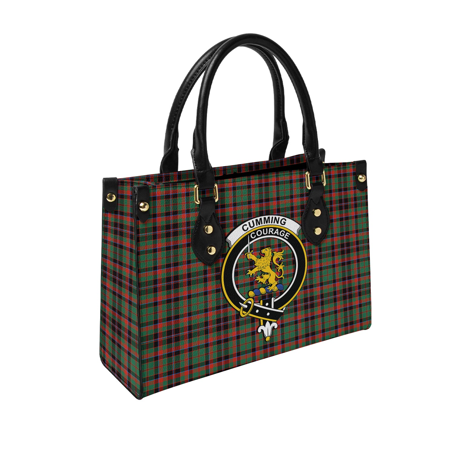 cumming-hunting-ancient-tartan-leather-bag-with-family-crest