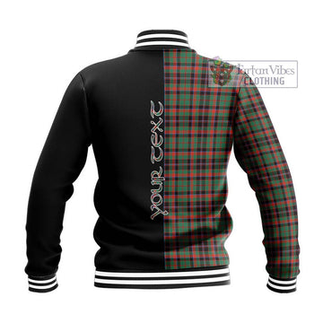 Cumming Hunting Ancient Tartan Baseball Jacket with Family Crest and Half Of Me Style