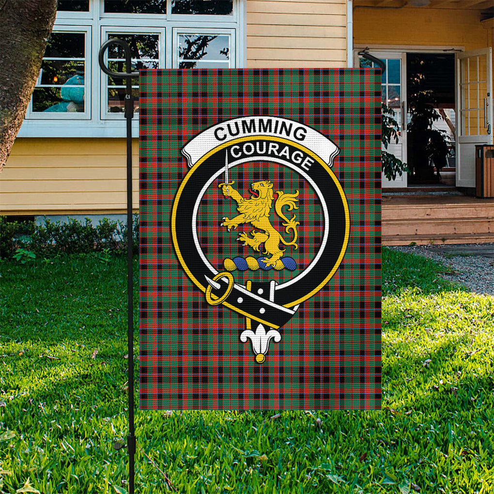 Cumming Hunting Ancient Tartan Flag with Family Crest - Tartan Vibes Clothing