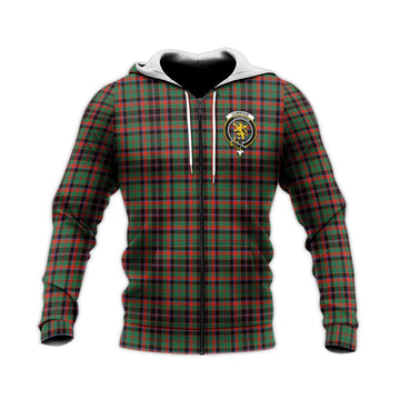 Cumming Hunting Ancient Tartan Knitted Hoodie with Family Crest