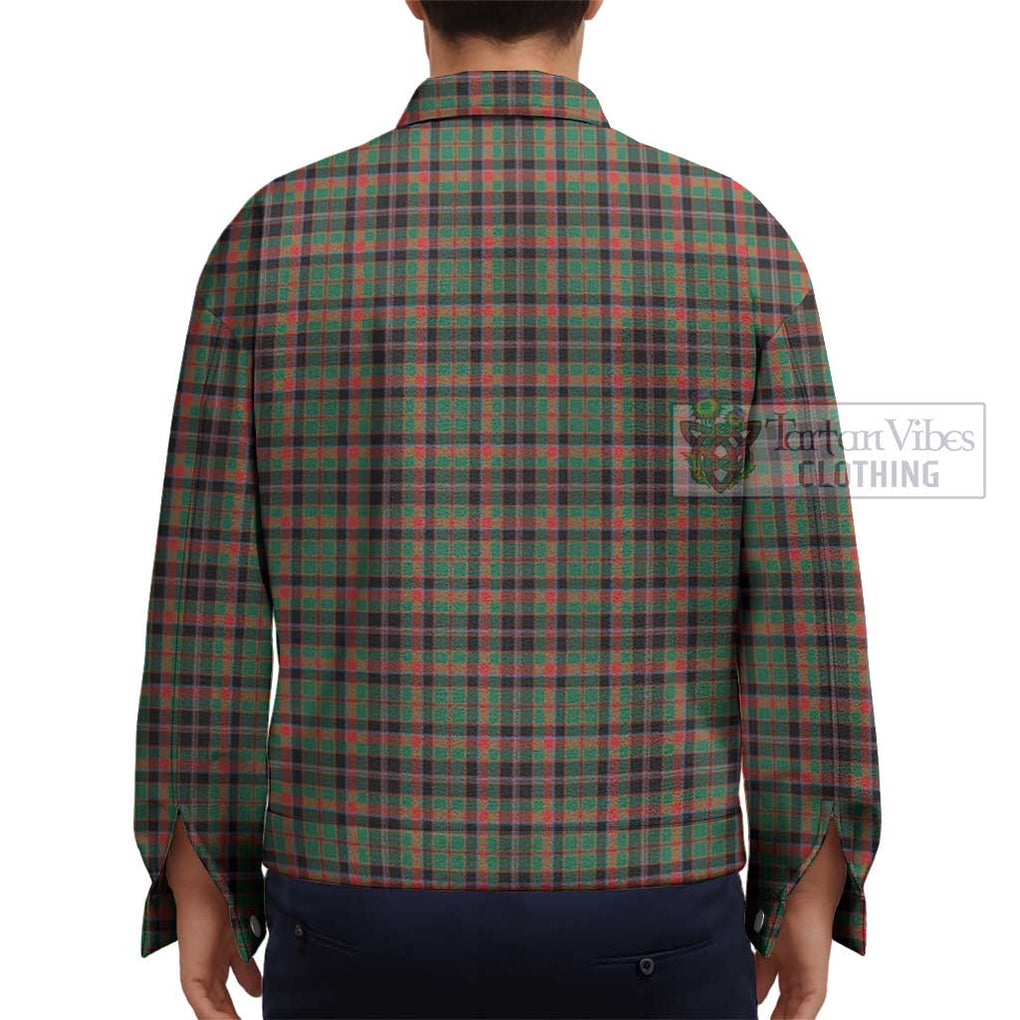 Cumming Hunting Ancient Tartan Unisex Lapel Cotton Jacket - Tartan Vibes Clothing