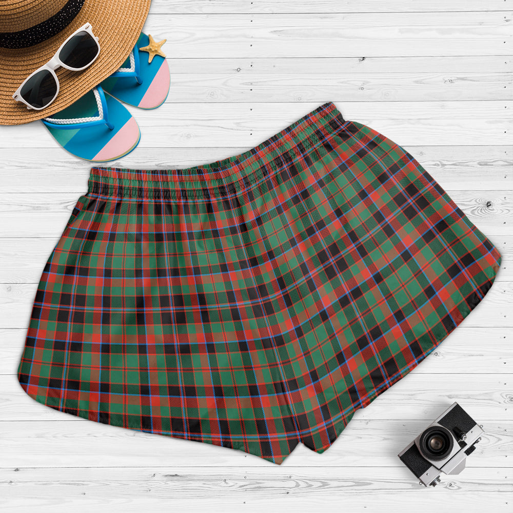 cumming-hunting-ancient-tartan-womens-shorts-with-family-crest