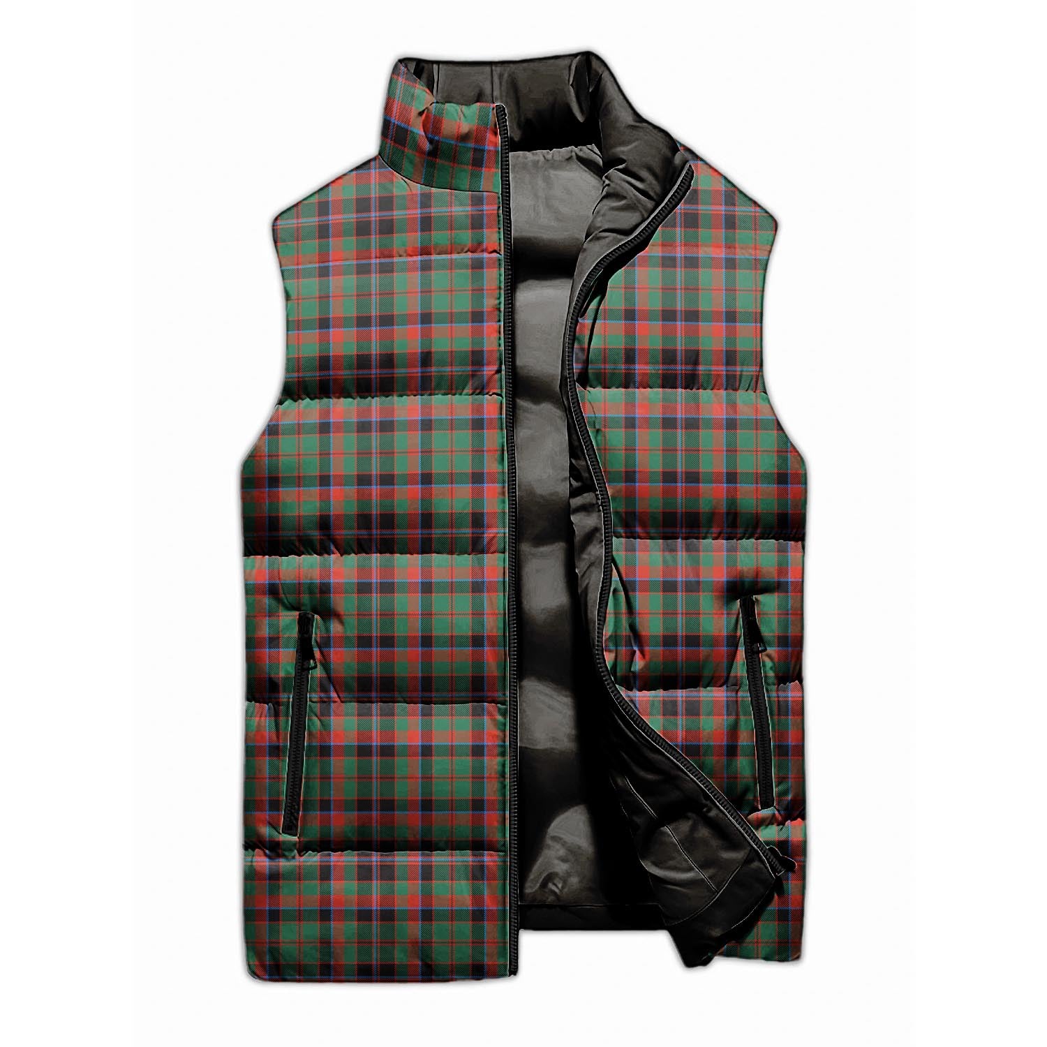 Cumming Hunting Ancient Tartan Sleeveless Puffer Jacket - Tartanvibesclothing