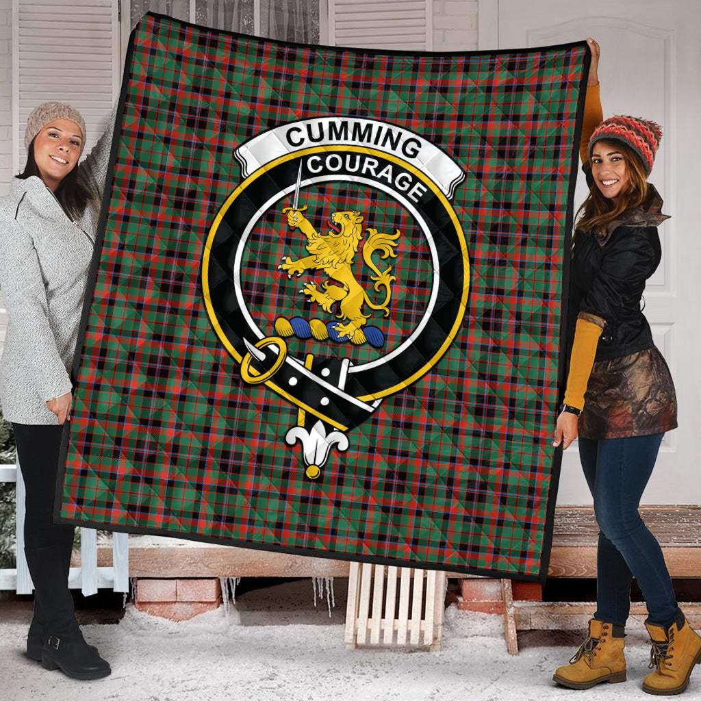 cumming-hunting-ancient-tartan-quilt-with-family-crest