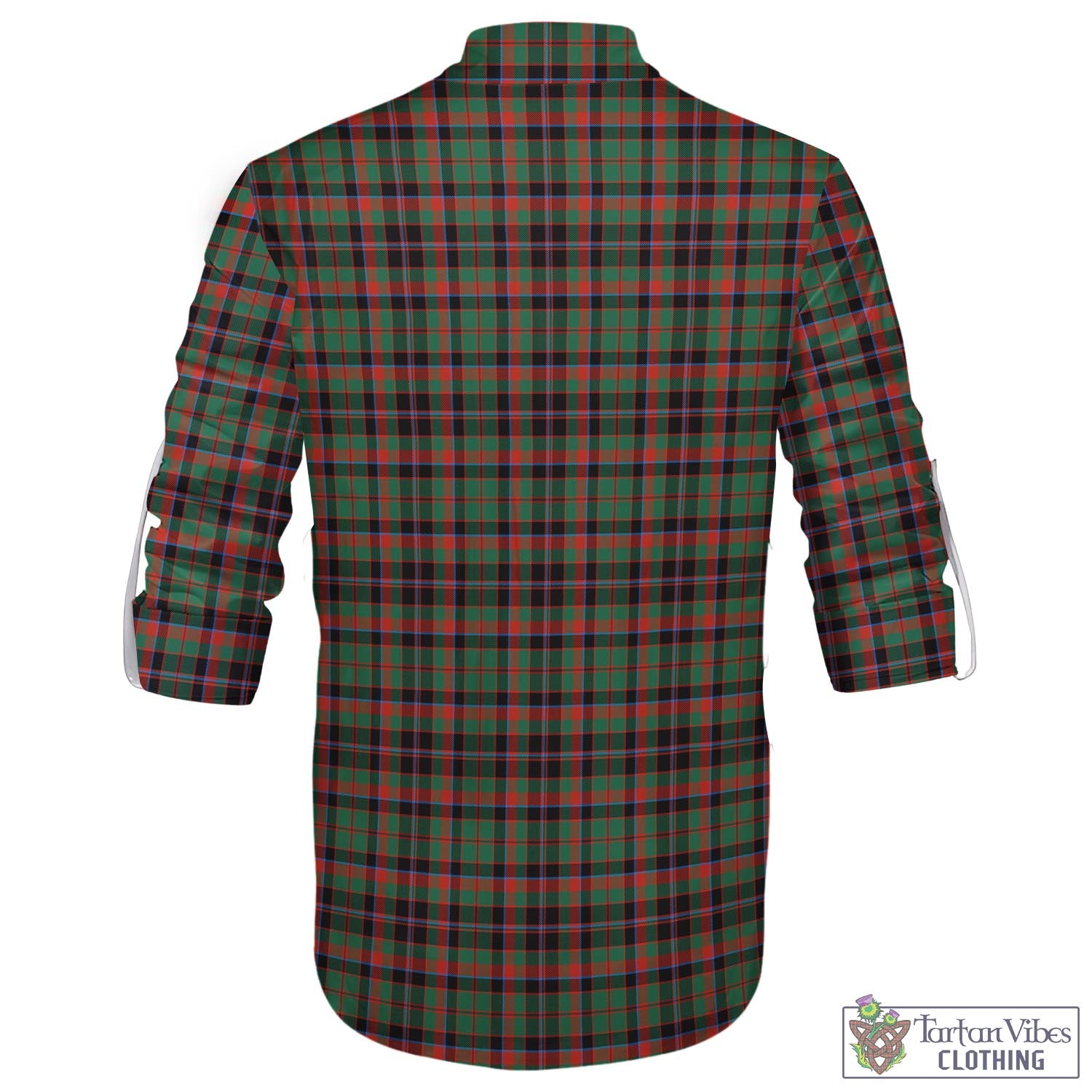 Tartan Vibes Clothing Cumming Hunting Ancient Tartan Men's Scottish Traditional Jacobite Ghillie Kilt Shirt