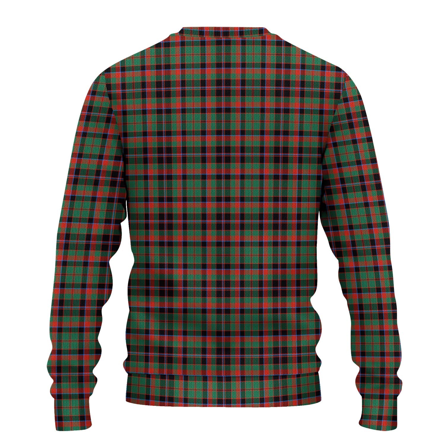 Cumming Hunting Ancient Tartan Knitted Sweater with Family Crest - Tartanvibesclothing