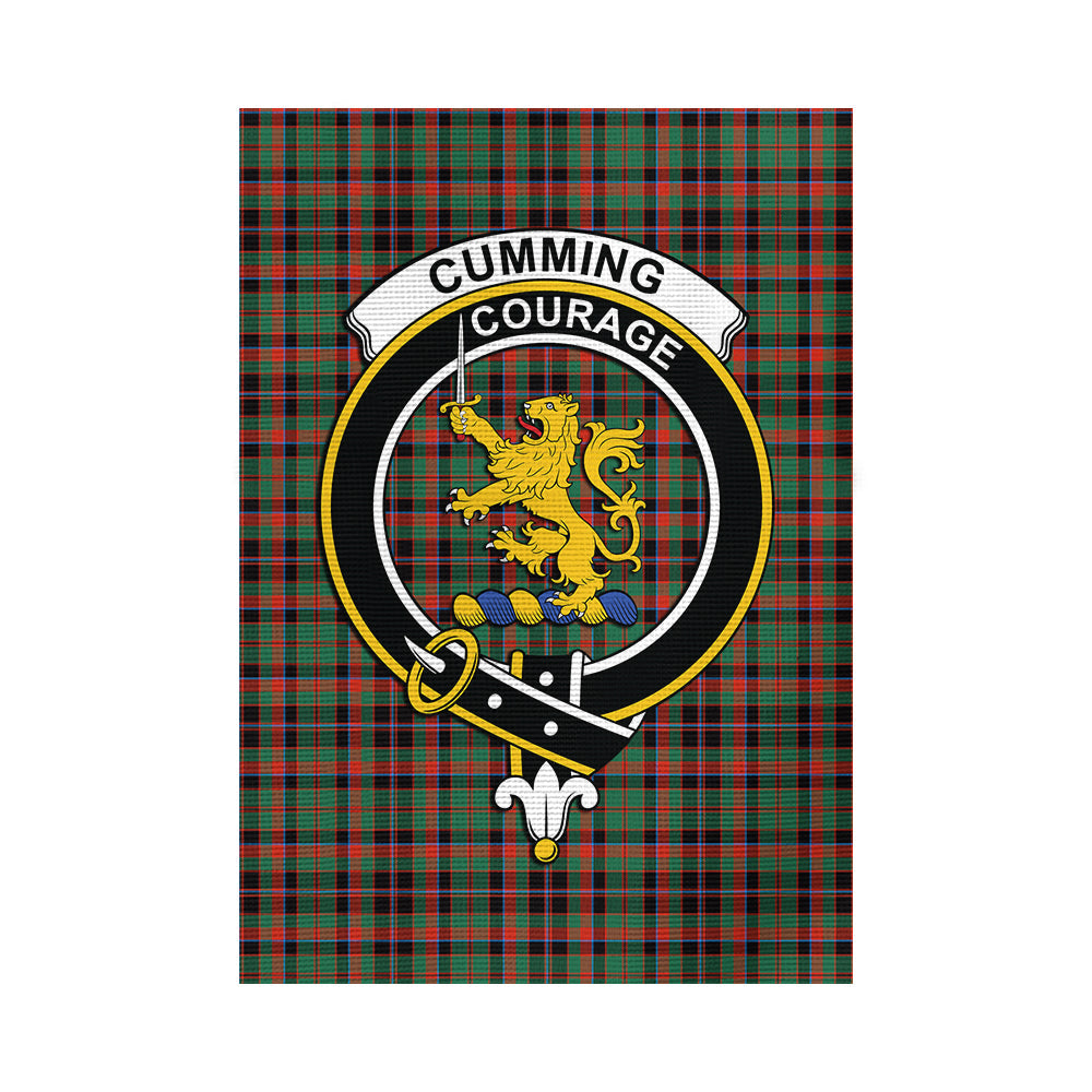 Cumming Hunting Ancient Tartan Flag with Family Crest - Tartan Vibes Clothing