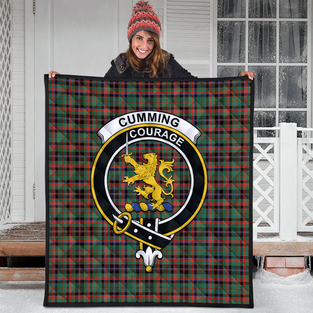 cumming-hunting-ancient-tartan-quilt-with-family-crest