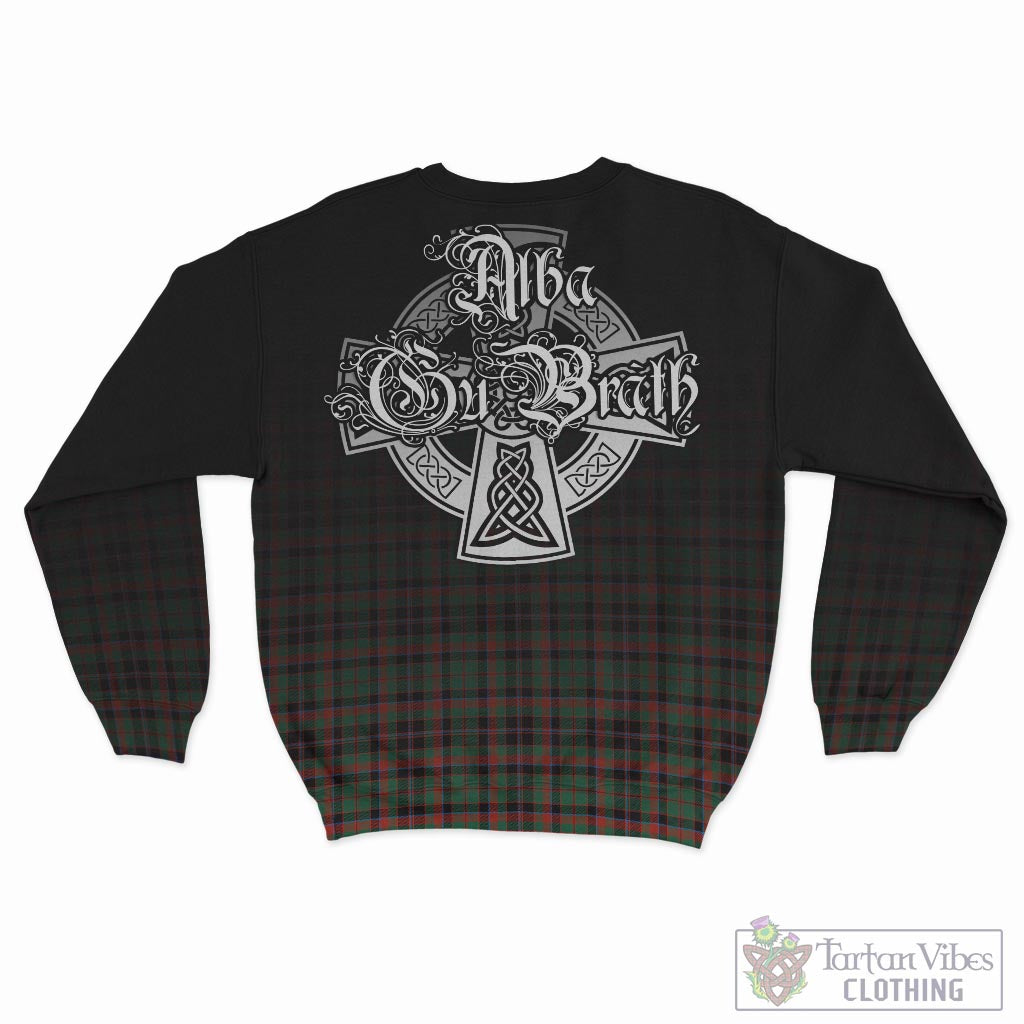 Tartan Vibes Clothing Cumming Hunting Ancient Tartan Sweatshirt Featuring Alba Gu Brath Family Crest Celtic Inspired