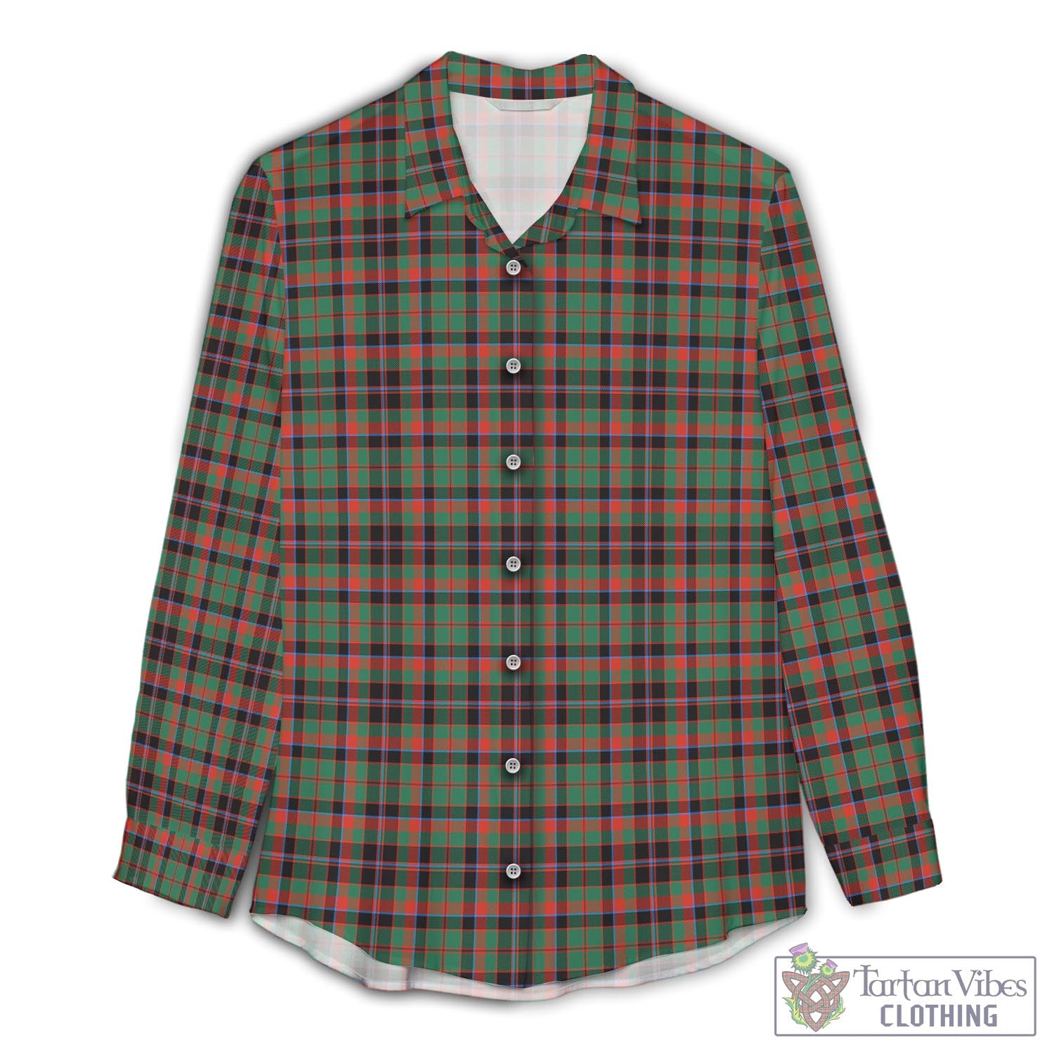 Cumming Hunting Ancient Tartan Womens Casual Shirt