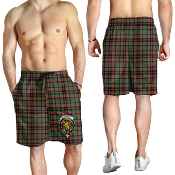 Cumming Hunting Ancient Tartan Mens Shorts with Family Crest