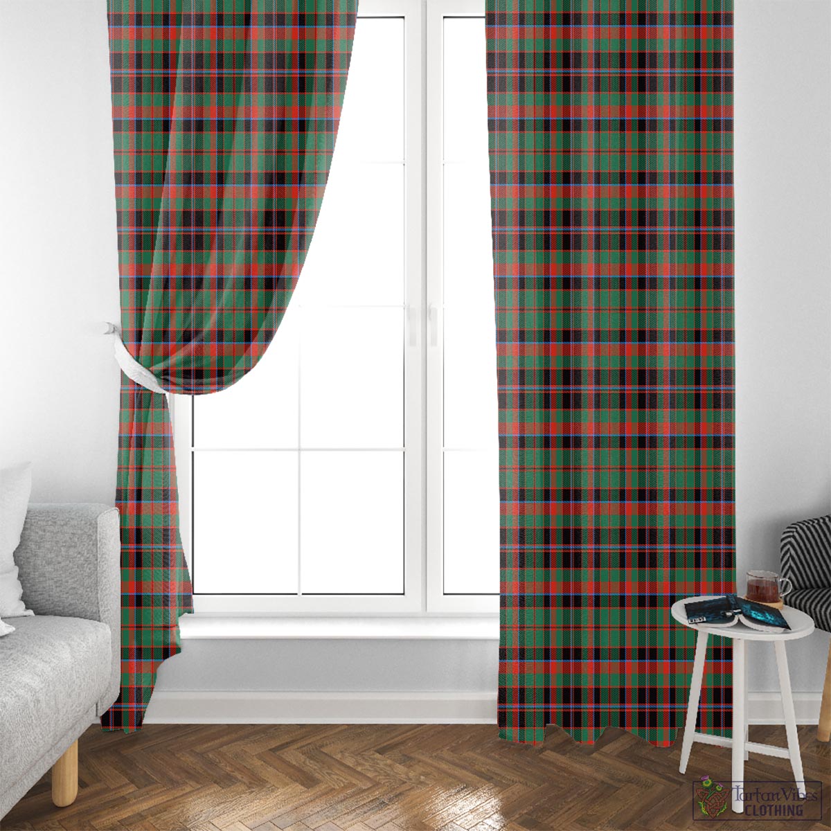 Cumming Hunting Ancient Tartan Window Curtain