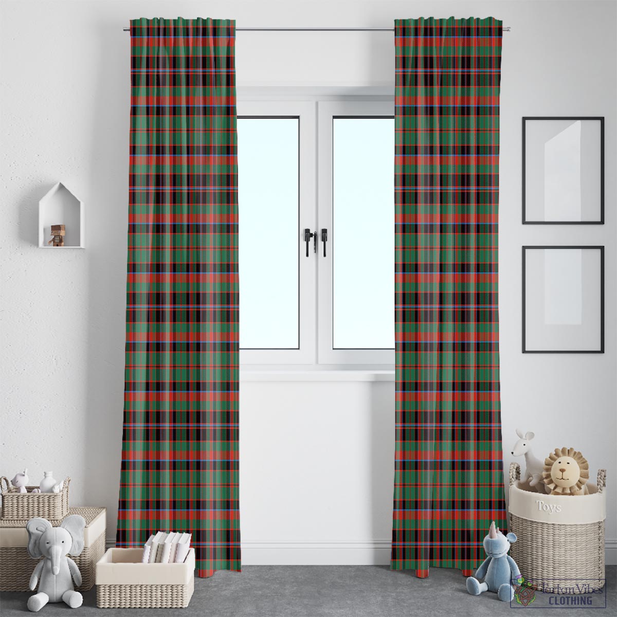 Cumming Hunting Ancient Tartan Window Curtain