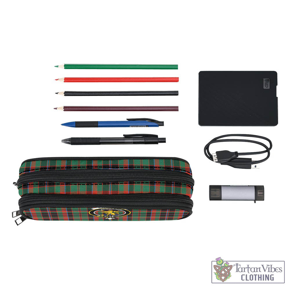 Tartan Vibes Clothing Cumming Hunting Ancient Tartan Pen and Pencil Case with Family Crest