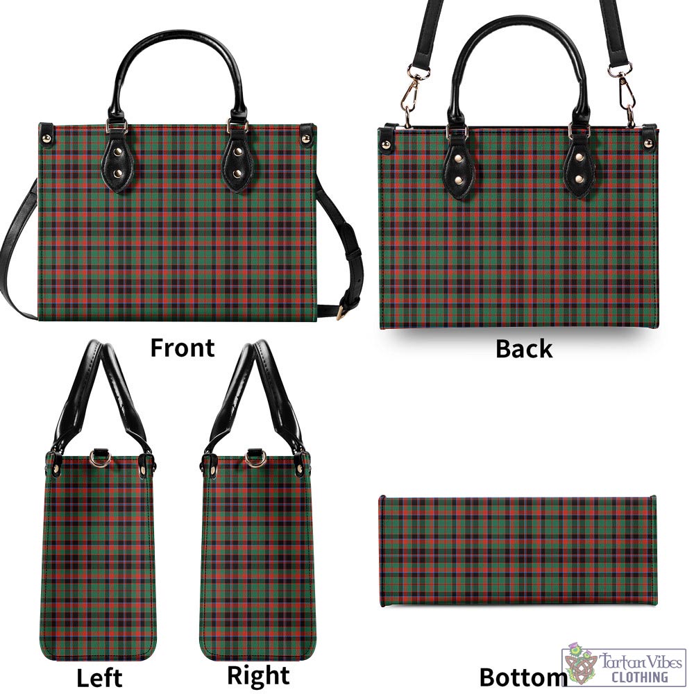 Tartan Vibes Clothing Cumming Hunting Ancient Tartan Luxury Leather Handbags