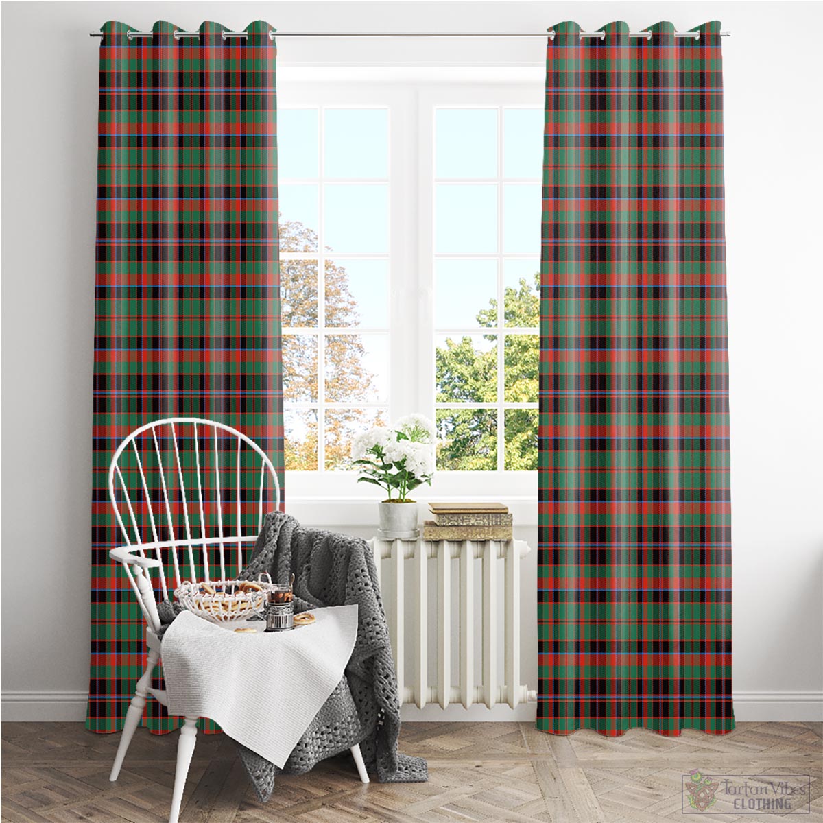 Cumming Hunting Ancient Tartan Window Curtain