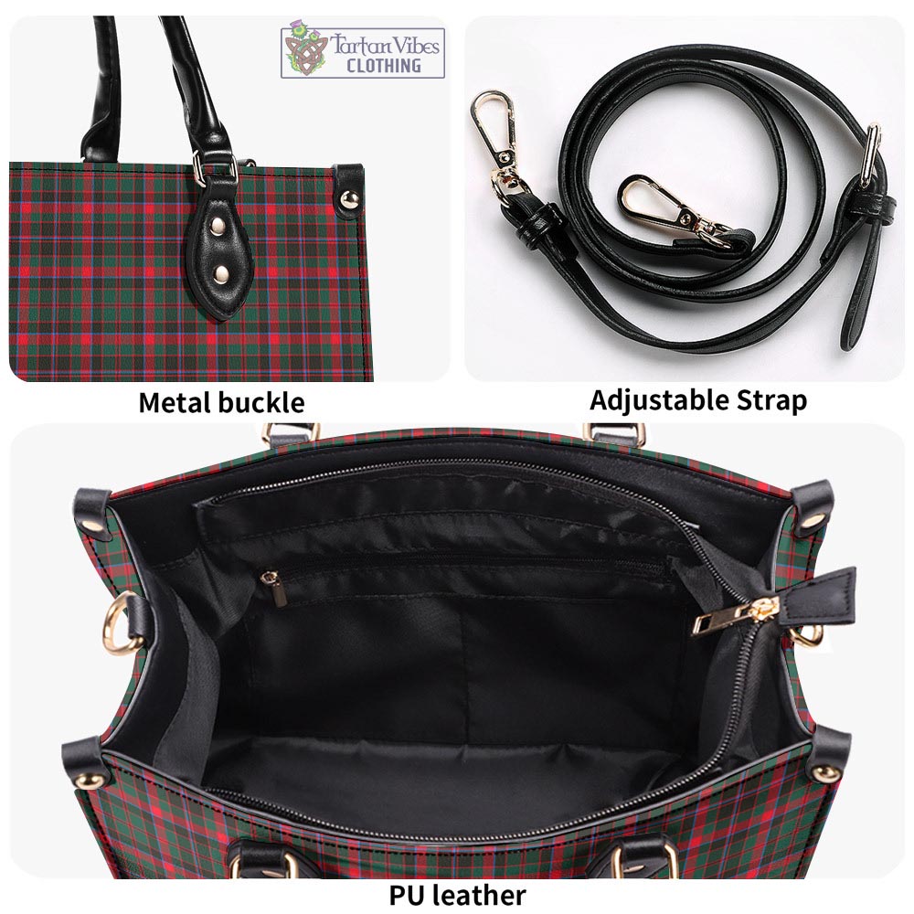 Tartan Vibes Clothing Cumming Hunting Modern Tartan Luxury Leather Handbags