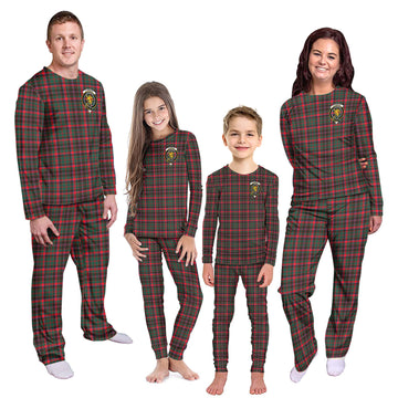 Cumming Hunting Modern Tartan Pajamas Family Set with Family Crest