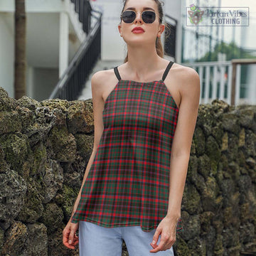 Cumming Hunting Modern Tartan Loose Halter Neck Camisole