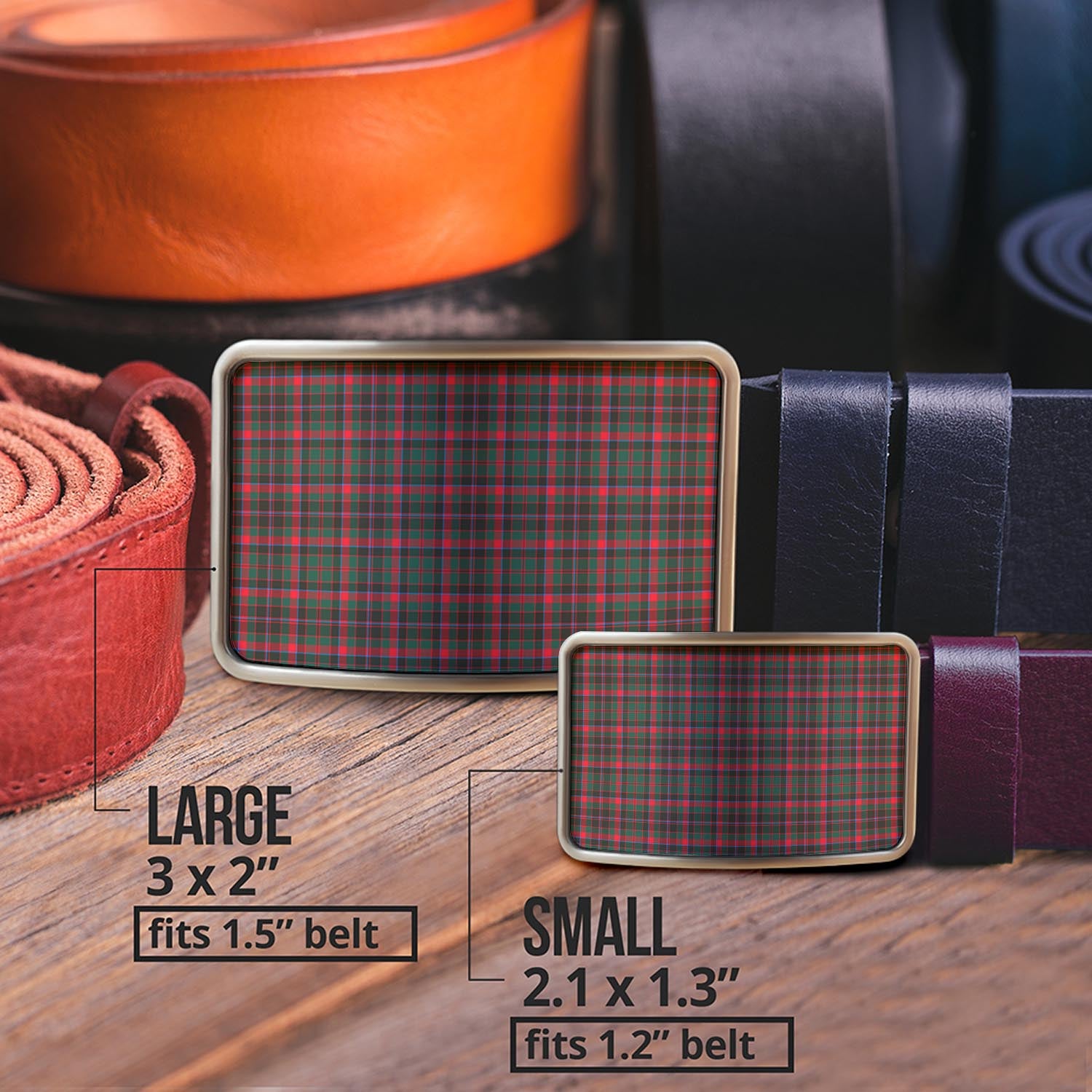 Cumming Hunting Modern Tartan Belt Buckles - Tartan Vibes Clothing