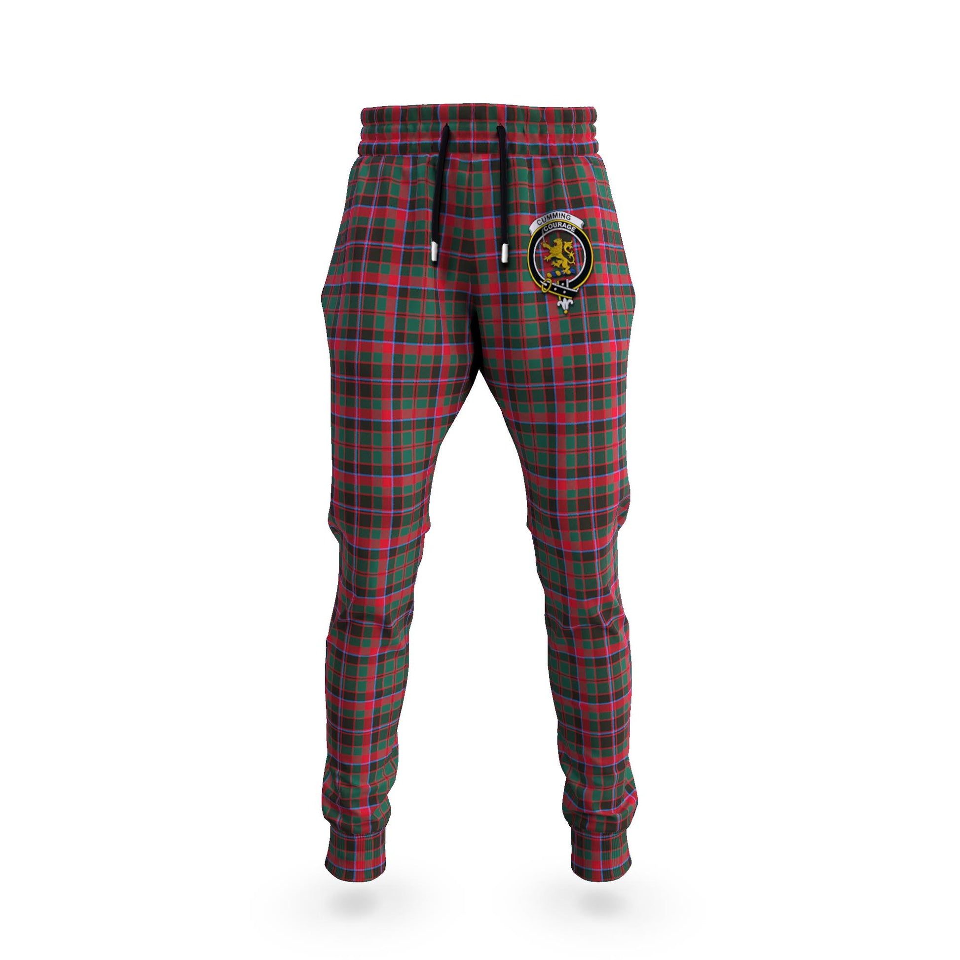 Cumming Hunting Modern Tartan Joggers Pants with Family Crest - Tartanvibesclothing