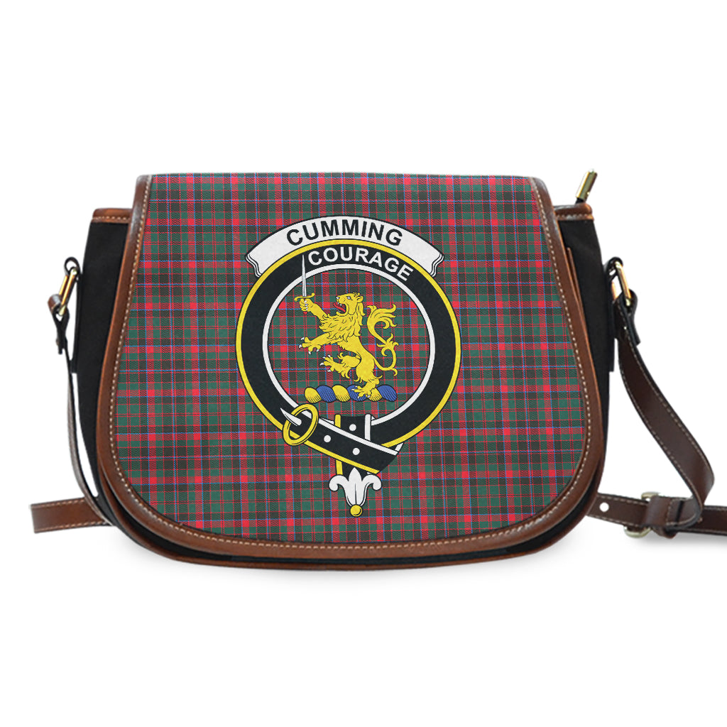 Cumming Hunting Modern Tartan Saddle Bag with Family Crest - Tartan Vibes Clothing