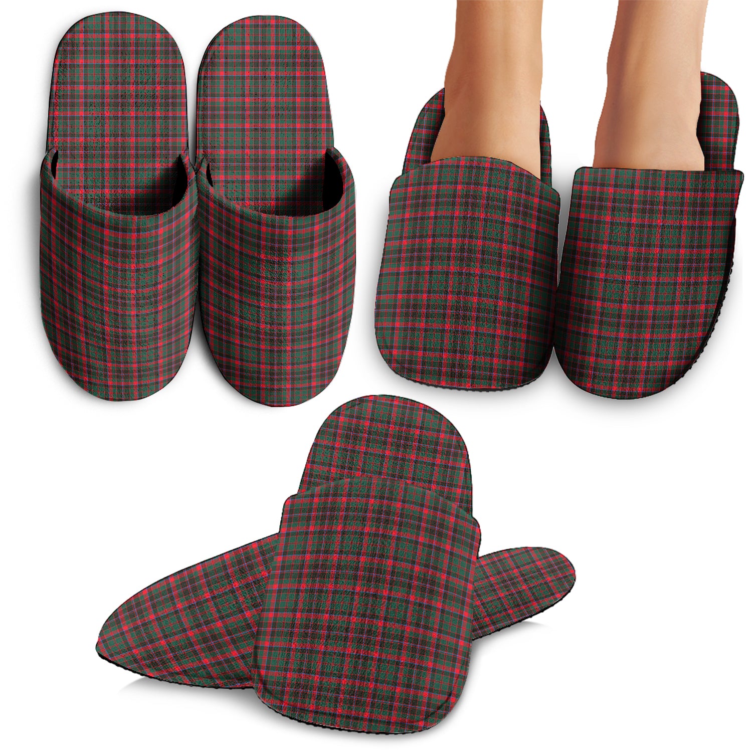 Cumming Hunting Modern Tartan Home Slippers - Tartanvibesclothing