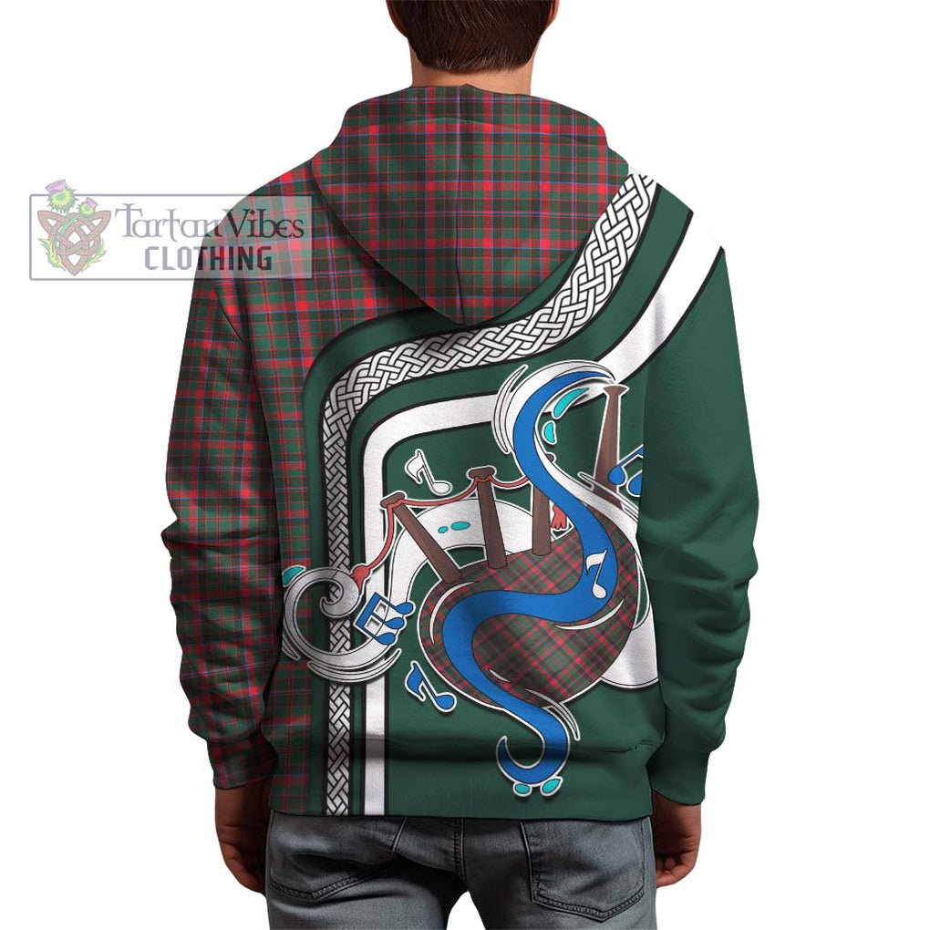 Cumming Hunting Modern Tartan Hoodie with Epic Bagpipe Style - Tartanvibesclothing Shop