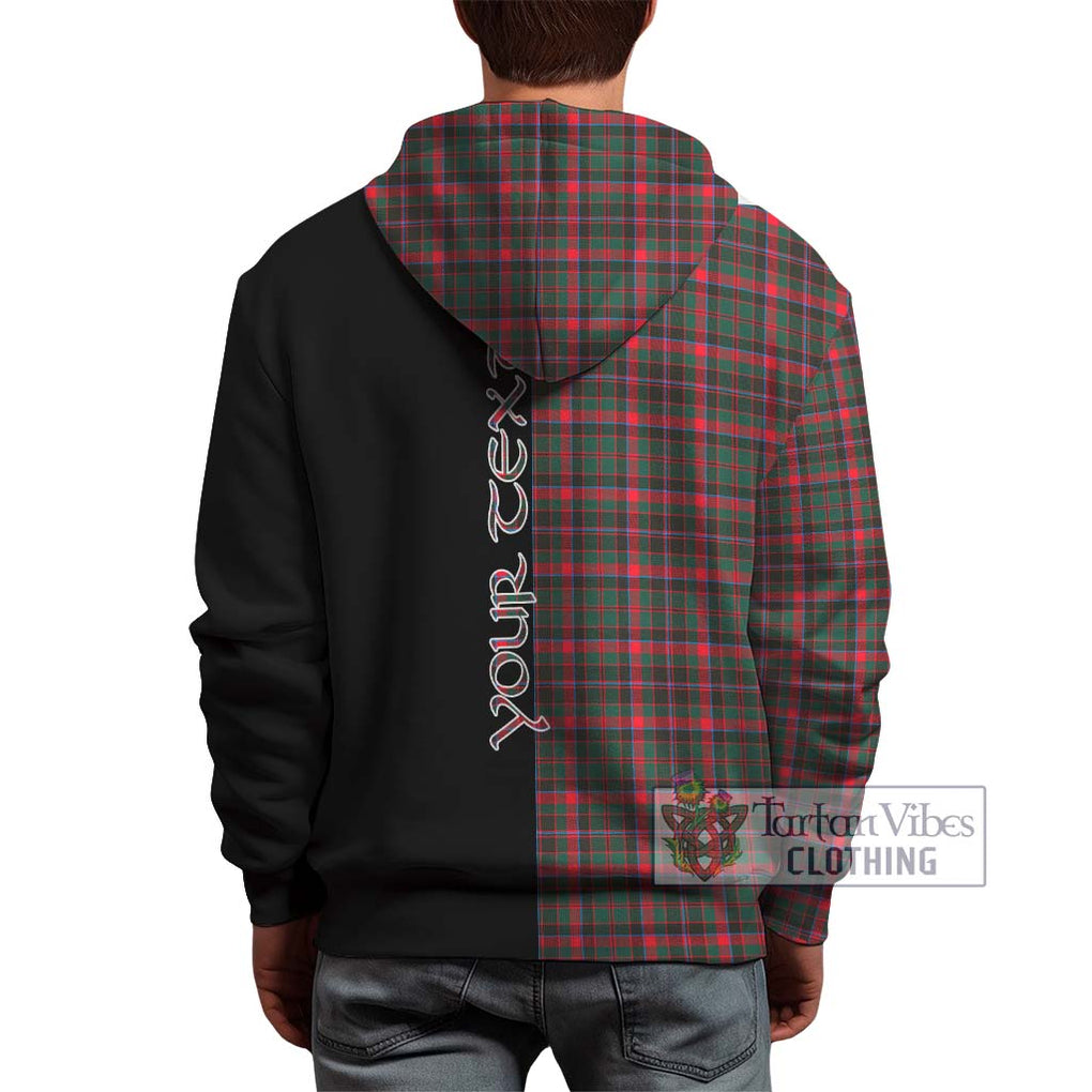 Cumming Hunting Modern Tartan Hoodie with Family Crest and Half Of Me Style - Tartanvibesclothing Shop