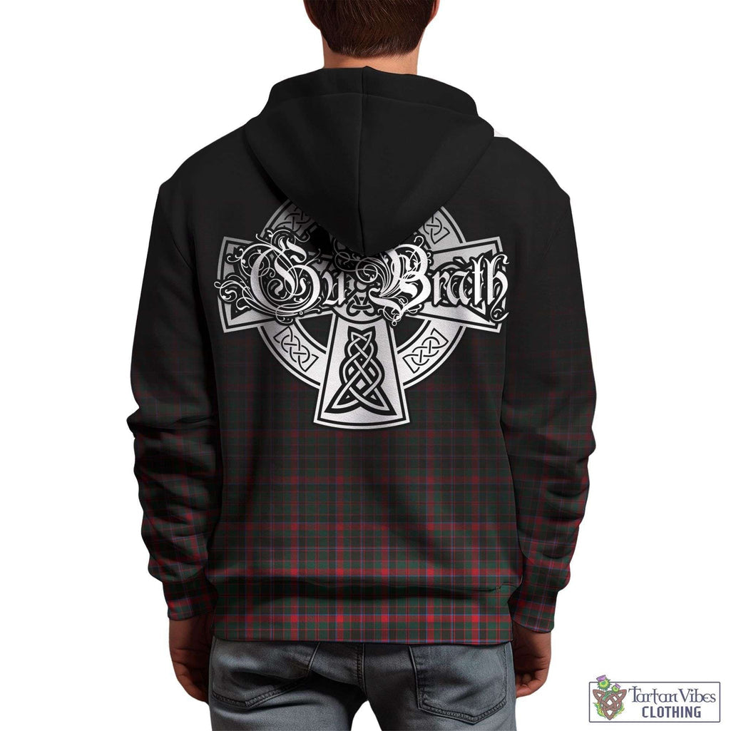 Tartan Vibes Clothing Cumming Hunting Modern Tartan Hoodie Featuring Alba Gu Brath Family Crest Celtic Inspired