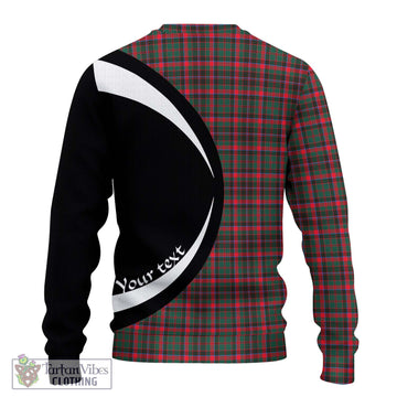 Cumming Hunting Modern Tartan Ugly Sweater with Family Crest Circle Style