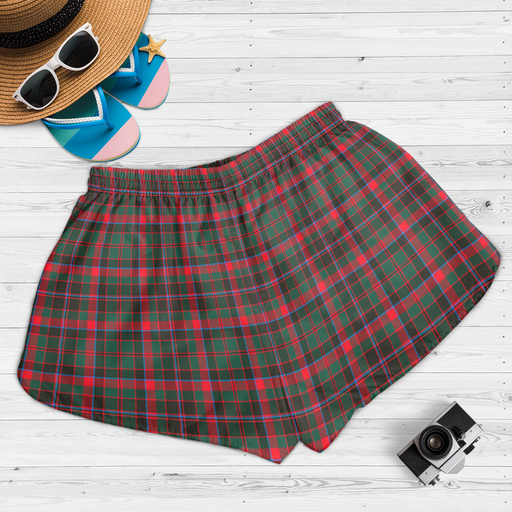 cumming-hunting-modern-tartan-womens-shorts-with-family-crest