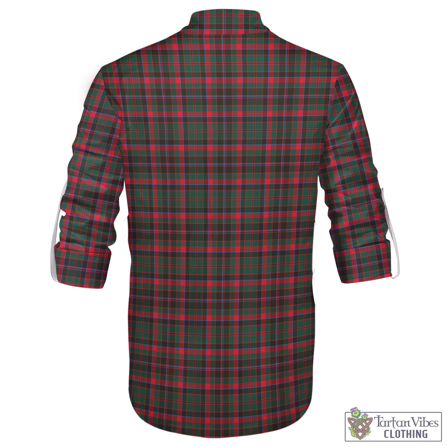 Tartan Vibes Clothing Cumming Hunting Modern Tartan Men's Scottish Traditional Jacobite Ghillie Kilt Shirt