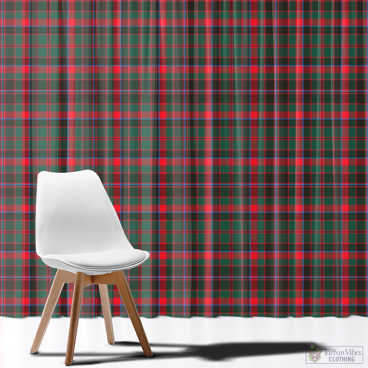 Cumming Hunting Modern Tartan Window Curtain