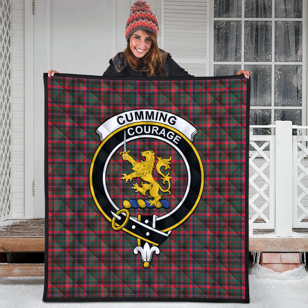 cumming-hunting-modern-tartan-quilt-with-family-crest