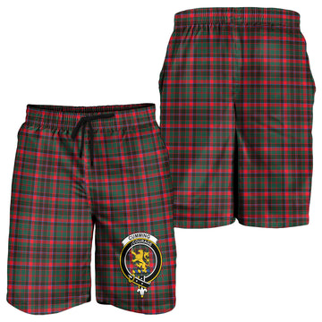 Cumming Hunting Modern Tartan Mens Shorts with Family Crest