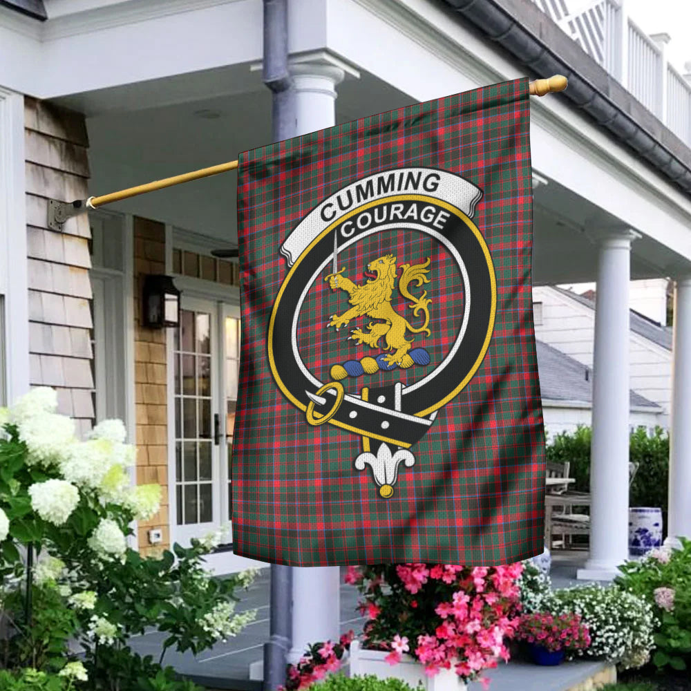 Cumming Hunting Modern Tartan Flag with Family Crest - Tartan Vibes Clothing