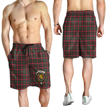 Cumming Hunting Modern Tartan Mens Shorts with Family Crest