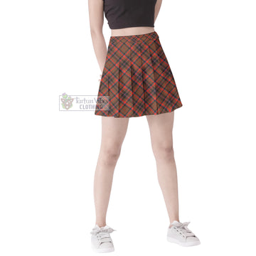 Cumming Hunting Weathered Tartan Women's Plated Mini Skirt