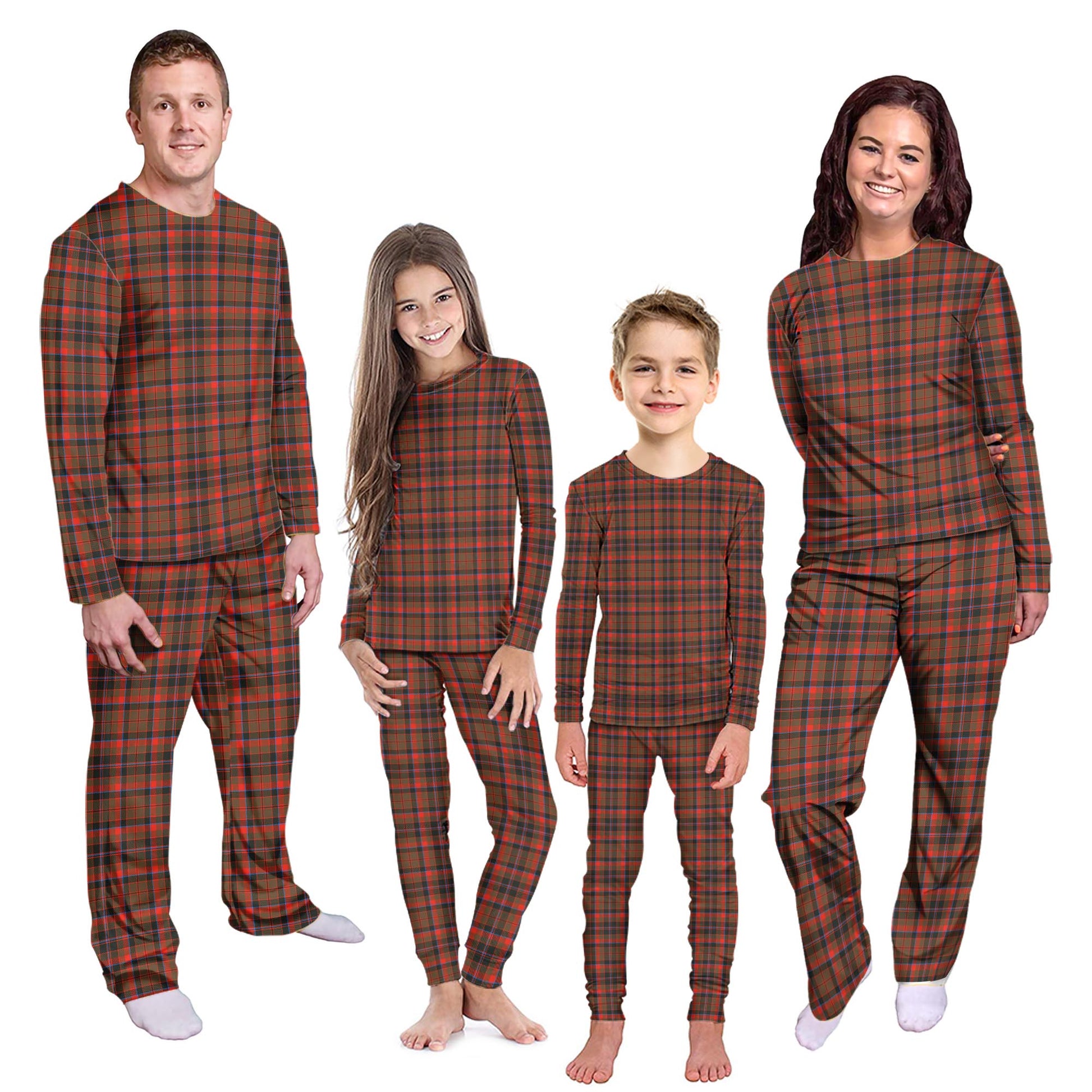 Cumming Hunting Weathered Tartan Pajamas Family Set Kid - Tartan Vibes Clothing