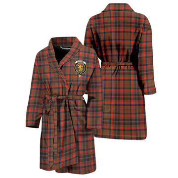 Cumming Hunting Weathered Tartan Bathrobe with Family Crest