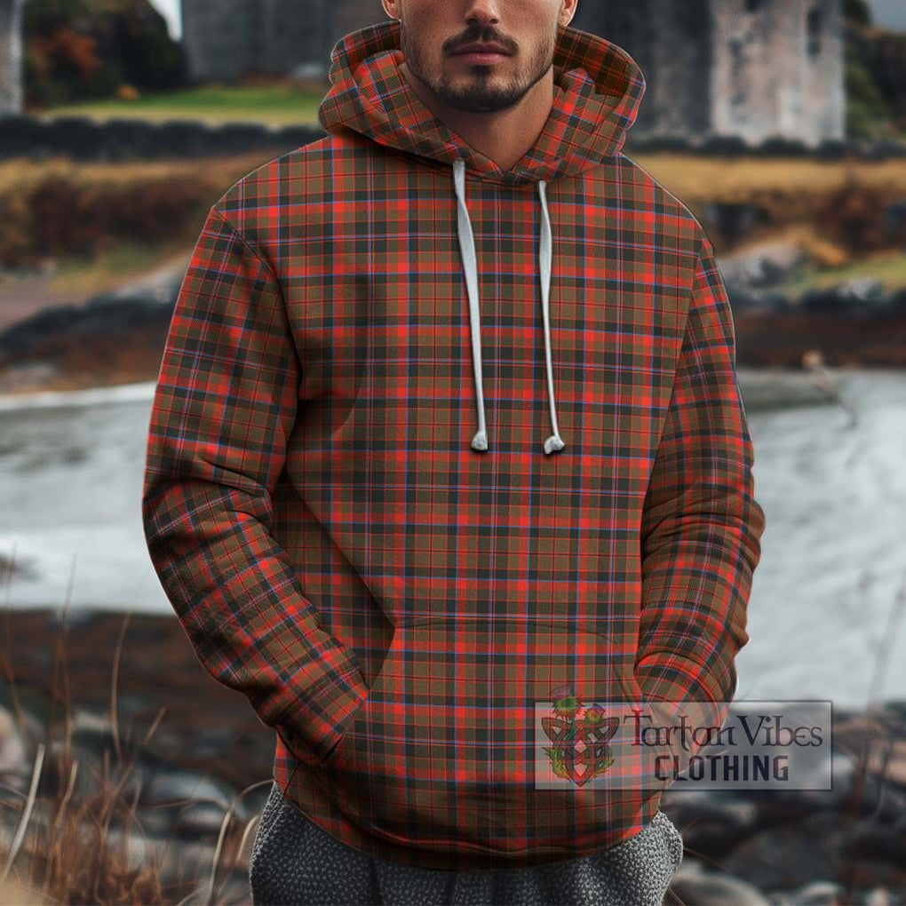 Cumming Hunting Weathered Tartan Cotton Hoodie Pullover Hoodie XS - Tartan Vibes Clothing