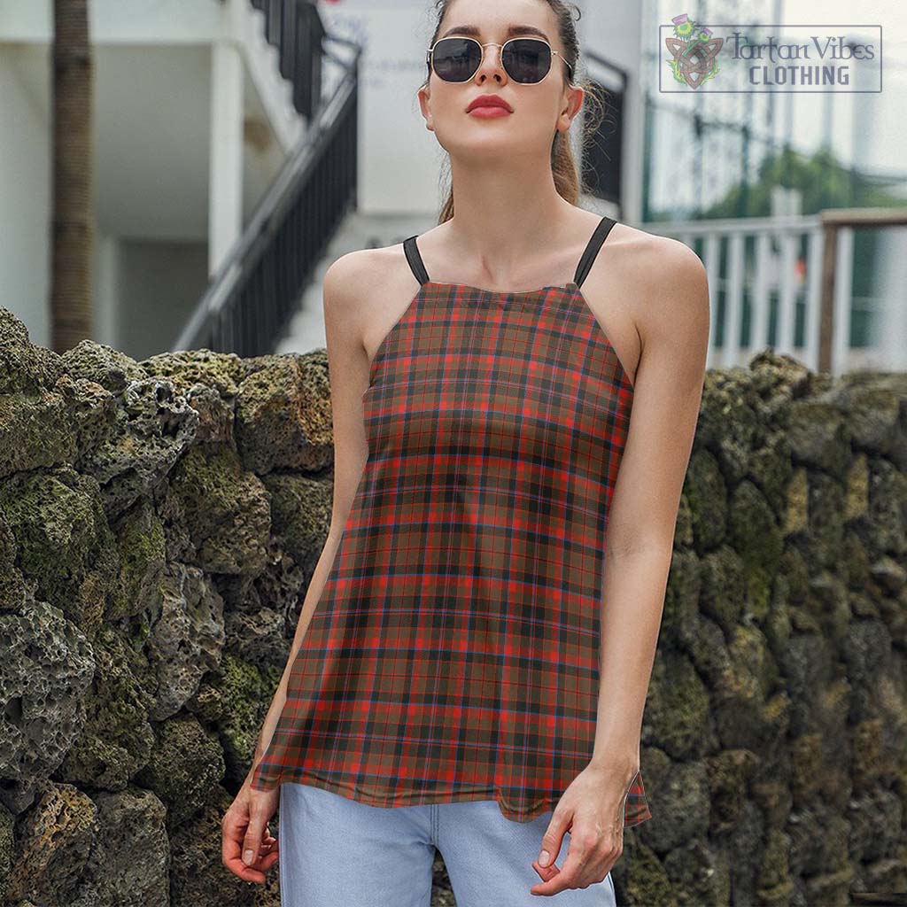 Tartan Vibes Clothing Cumming Hunting Weathered Tartan Loose Halter Neck Camisole