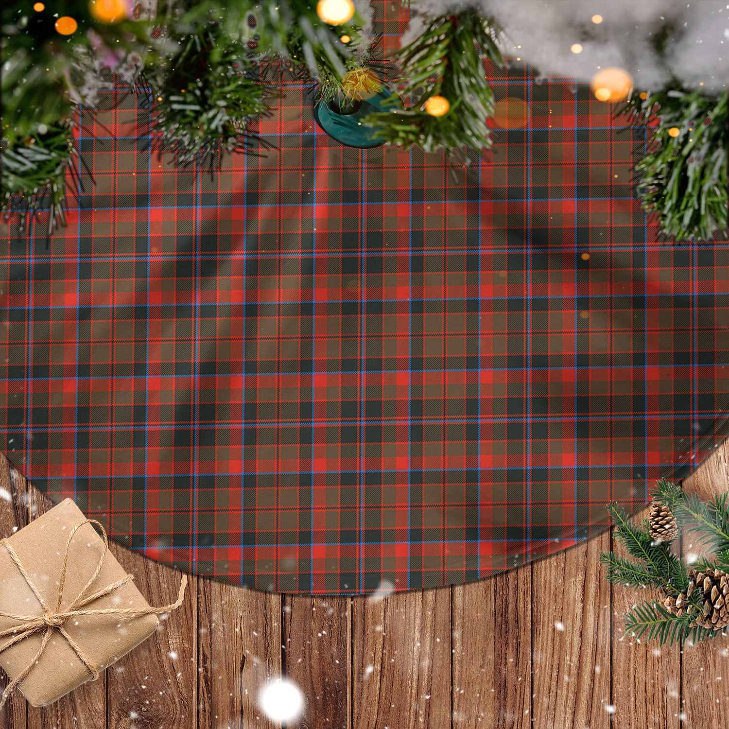 Cumming Hunting Weathered Tartan Christmas Tree Skirt - Tartanvibesclothing