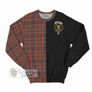 Cumming Hunting Weathered Tartan Sweatshirt with Family Crest and Half Of Me Style