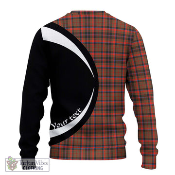 Cumming Hunting Weathered Tartan Ugly Sweater with Family Crest Circle Style