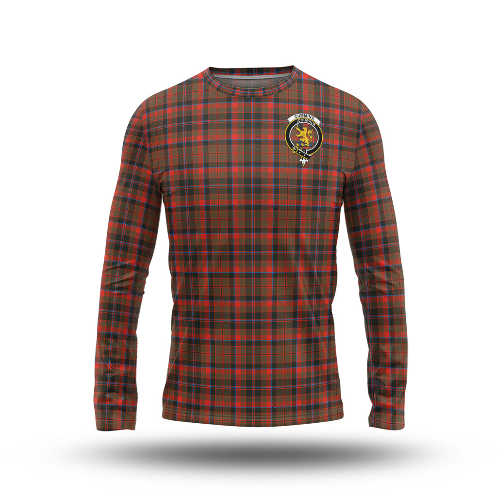 cumming-hunting-weathered-tartan-long-sleeve-t-shirt-with-family-crest