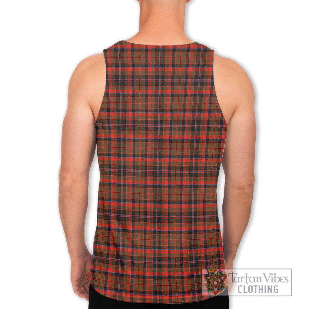 Cumming Hunting Weathered Tartan Men's Tank Top with Family Crest DNA In Me Style - Tartanvibesclothing Shop