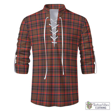 Cumming Hunting Weathered Tartan Men's Scottish Traditional Jacobite Ghillie Kilt Shirt